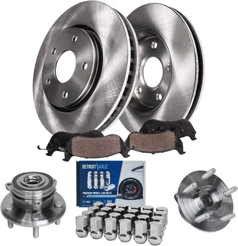 Vista 91 de Detroit Axle - 4 rotores de freno para Ford 1994-2004 Mustang, rotores de freno de disco delanteros y traseros 1995 1996 1997 1998 1999 2000 2001