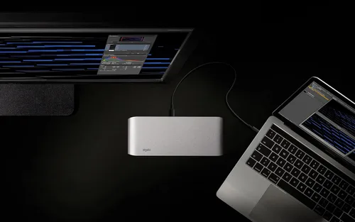 Vista 7 de Elgato Dock Thunderbolt 3 - Con cable Thunderbolt de 19.7 in, 40 Gb/s, soporte dual 4K, 2 Thunderbolt 3 (USB-C), 3 USB 3.0, entrada y salida