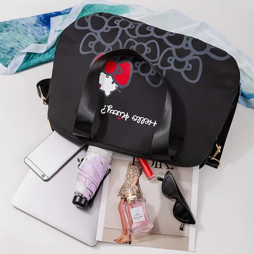 Vista 27 de AmBealla Bolsas de viaje con cremallera, bolsa de fin de semana, ligera para mujer, bolsa de lona para llevar en el gimnasio, trabajo