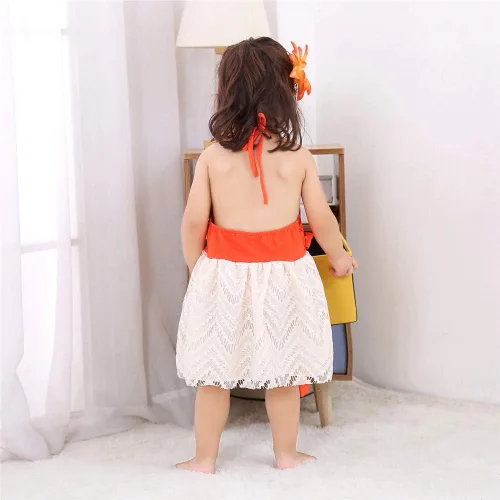 Vista 7 de Vestido de princesa para bebé, traje de baño, disfraz de Halloween y Navidad