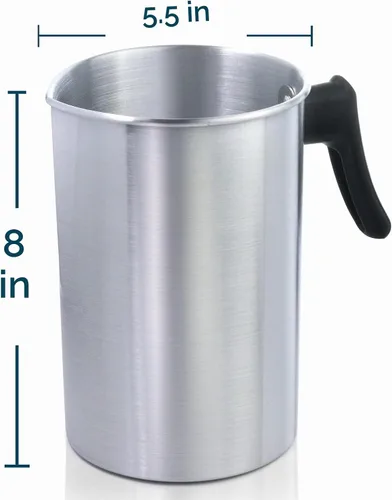 Vista 2 de Aroparc Olla para hacer velas de 101 onzas, olla de fusión de cera, jarra de vertido sin goteo para hacer velas