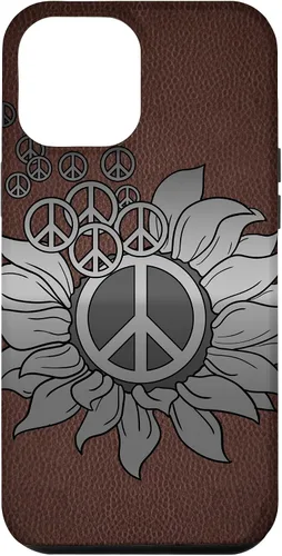 Vista 26 de Sunflower Peace Sign Hippie Hippy Vintage Floral Soul Gift Case for iPhone 17