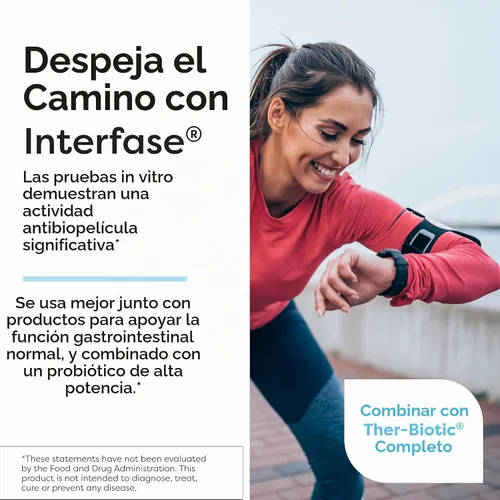 Vista 3 de Klaire Labs Interfase - Mezcla de múltiples enzimas para desintoxicación gastrointestinal, fórmula sin lácteos (60 cápsulas vegetarianas)