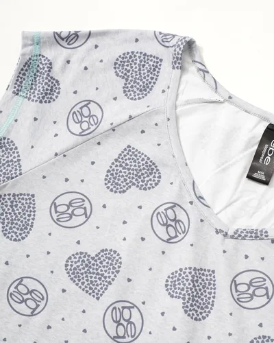 Vista 4 de bebe Conjunto de camisa de manga corta y pantalones cortos de pijama para mujer