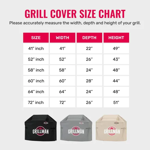 Vista 7 de Grillman - Resistente funda para parrilla de pellets, compatible con Traeger Pro Series 22, 575, modelos Elite, Lone Star Elite, Pro 20