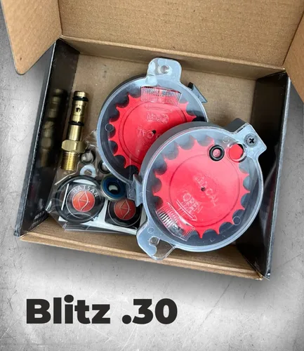 Vista 5 de Hatsan Blitz - Rifle de aire PCP completamente automático con paquete de objetivos de papel Wearable4U 100x y pellets de plomo incluidos