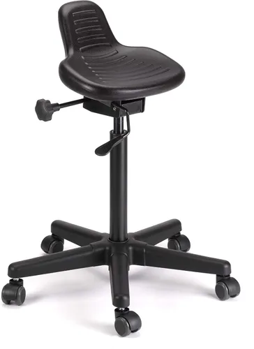 Vista 4 de Jobri BetterPosture AX Taburete ajustable para usuarios de escritorio de pie, taburete ergonómico para sentarse y estar de pie