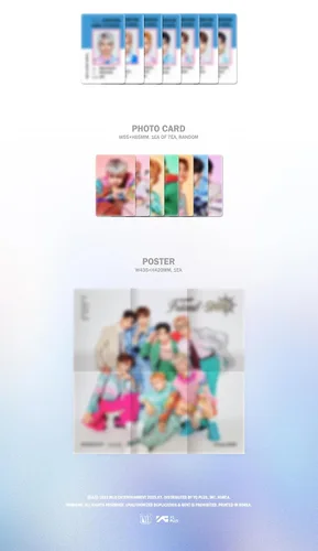 Vista 4 de HORI7ON Friend-SHIP 1er álbum CD+póster plegable en paquete+Photobook+Libro de letras+Imagen de identificación+Tarjeta de identificación