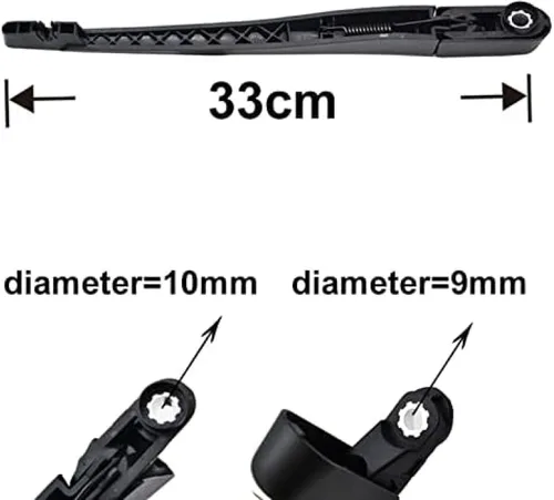 Vista 3 de Rear wiper blade and wiper arm 14" for Opel for Zafira B MK2 2005-2014 car rear wiper