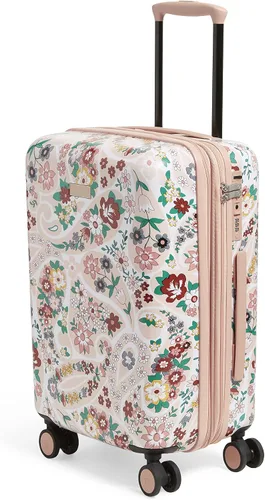 Vista 2 de Vera Bradley Maleta rígida para mujer, Prairie Paisley, Maleta rígida con ruedas