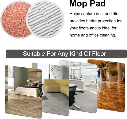 Vista 4 de Almohadillas de repuesto para trapeador Bissell Spinwave: 10 almohadillas para Bissell Spinwave, Spin Wave, Crosswave Expert/Pet/Wireless Hard Floor