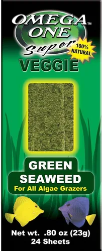Vista 2 de Omega One Algas verdes súper veganas para todos los pastores de algas, 0.8 onzas, 0.81 oz, 24 hojas, paquete de 3