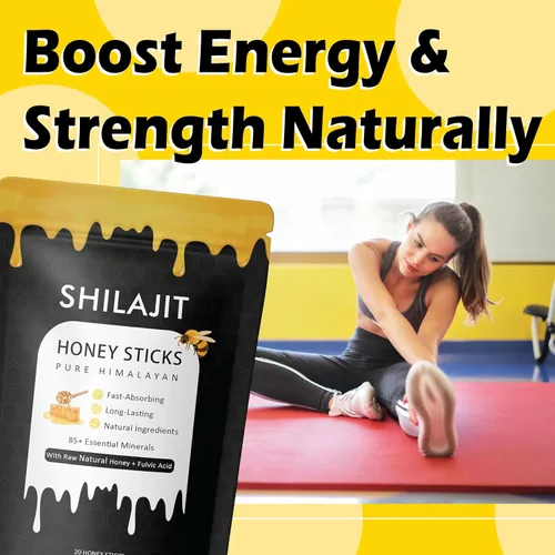 Vista 5 de Paquetes de miel Rone con shilajit del Himalaya, miel natural, azafrán, refuerzo de energía y apoyo inmunológico, más de 85 oligominerales, 75% más