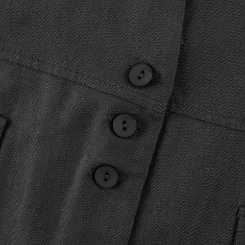 Vista 33 de COTECRAM Chaleco de lino de algodón para mujer, casual, sin mangas, con botones, ligero, para verano, holgado, ropa de abrigo