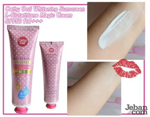 Vista 3 de Cathy Doll L-Glutatión Crema Mágica SPF 50 Protector Solar Blanqueador 4.7 fl oz