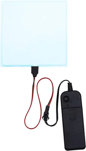 Vista 7 de jose2015 Panel electroluminiscente de 3.9 x 3.9 in, luz de panel electroluminiscente cortable, 3 modos con batería para decoración de bricolaje