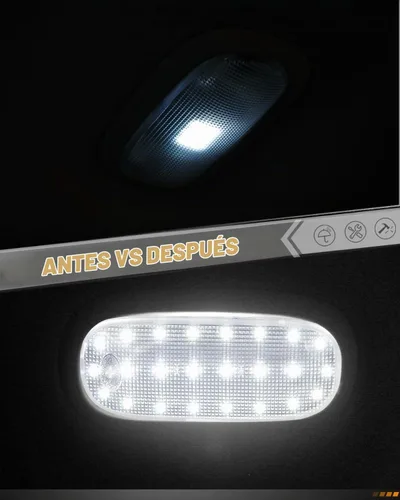 Vista 4 de HERCOO Cubierta de lente de luz de cúpula, luces interiores, montaje de lámpara de mapa de techo compatible con Dodge Ram 1500 2500 3500, Dakota