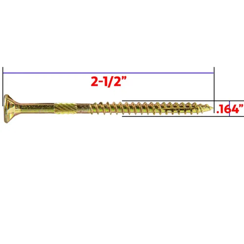 Vista 166 de 8 x 1 revestimiento exterior recubierto de bronce, tornillo de madera multiusos compatible con ACQ, cabeza plana Torx/Star Drive de 1 libra, 288