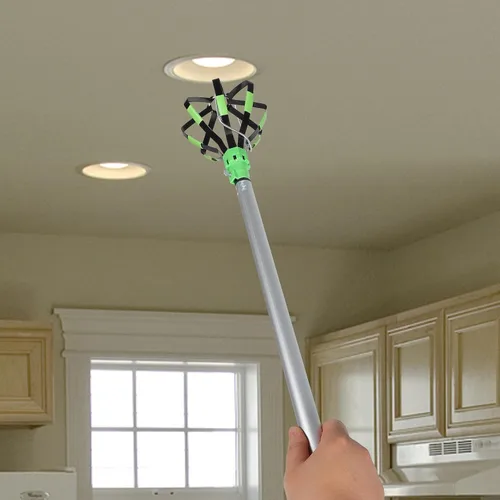 Vista 6 de OSALADI Versatile Light Bulb Changer Pole Kit with Adjustable Chrome-vanadium Steel Rods for High Ceilings, Extended Reach Tool for Home and Flood