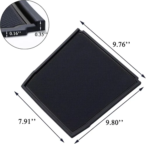 Vista 7 de JKCOVER Tapetes para Tablero Compatibles con Subaru Crosstrek/Impreza 2018-2023 y Subaru Forester 2019-2024 Accesorios Tapetes de Goma para Consola