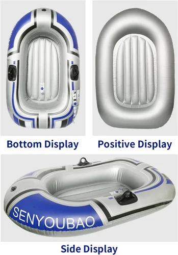 Vista 5 de BESTHLS Barco inflable, piscina y barco inflable del lago