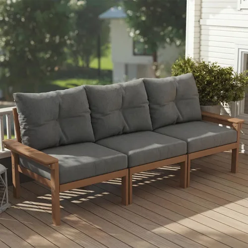 Vista 63 de Juego de muebles de patio HDPE de 13 piezas con mesas