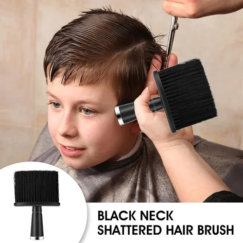 Vista 6 de Cepillo de pelo suave para limpiar el cuello y las orejas, suministros de peluquería