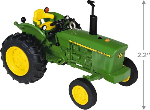 Vista 5 de Hallmark Keepsake Adorno navideño 2022, tractor de cosecha de hileras modelo John Deere 2020