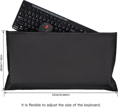 Vista 8 de Funda antipolvo para teclado universal de computadora, funda de PC para teclados mecánicos de juegos de tamaño completo, teclados de 108 teclas