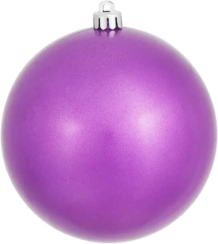 Vista 44 de Vickerman Adorno de bola de Navidad inastillable con acabado de lentejuelas con tapa perforada, 6 por bolsa, 4 pulgadas, color negro