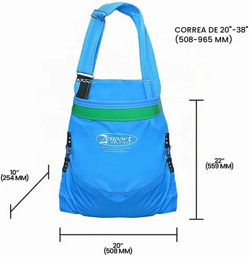 Vista 7 de Zenport, Bolsa de recolección de frutas Agrikon AG412 de 65 libras, cosecha de manzanas/cítricos