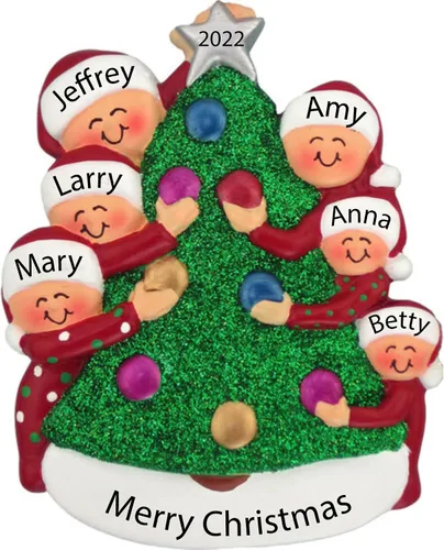 Vista 9 de Adorno de Primera Navidad 2025 Personalizado para Parejas – Regalo Personalizado de Nuestro Primer Año Juntos para Parejas – Adorno de Primera