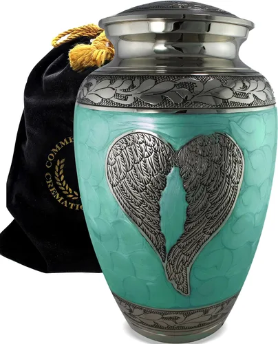 Vista 21 de Urna de Cremación Ángel Azul para Cenizas de Adulto Masculino - Urnas de Cremación Personalizadas para Cenizas de Hombre Adulto Urnas Decorativas