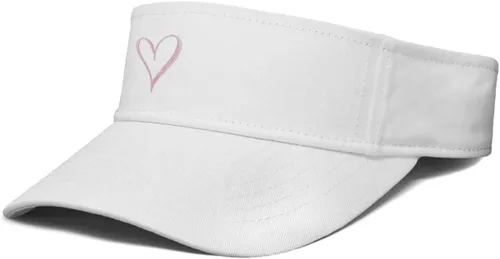 Vista 4 de DALIX Corazón bordado visera sombrero ajustable algodón mujeres clásico