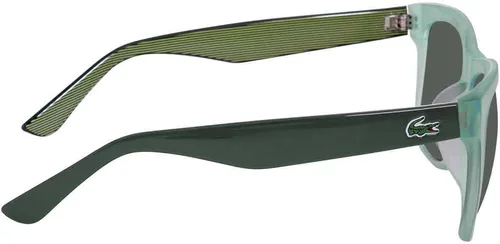 Vista 2 de Lacoste Gafas de sol rectangulares verde sólido para hombre L805SA 315 56