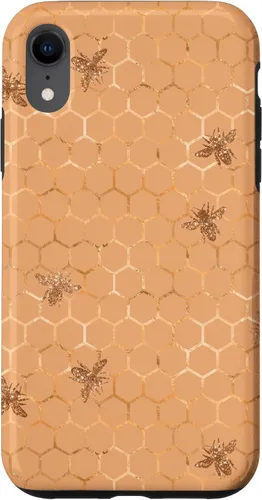 Vista 25 de Honey Comb Honey Bee Pretty Garden - Carcasa para iPhone 17