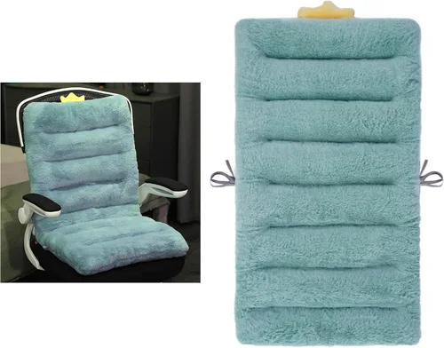 Vista 10 de ELFJOY Cojín para silla de escritorio para silla de dormitorio con respaldo Rosa Hot