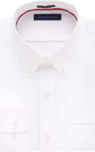 Vista 3 de Tommy Hilfiger Cuello de botón sólido de ajuste regular para hombre