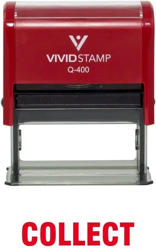 Vista 15 de Collect Self Inking Rubber Stamp (Black Ink) - Medium 2 Pack Negro