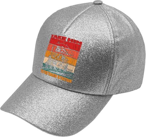 Vista 2 de devor Hats Take Him to The Train Station Dad Hats for Women Graphic Denim Dad Hat Adjustable