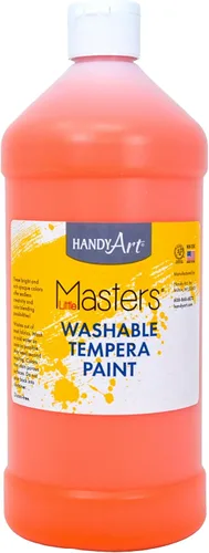 Vista 63 de Handy Art Little Masters - Pintura lavable, 16 onzas, color negro Bright & Mixable, High Opacity, Washable Colors for Classroom, Students, Kids