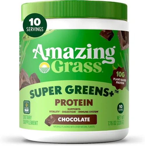 Vista 13 de Amazing Grass Mezcla de vegetales verdes Alcalinizante y Desintoxicante: Mezcla para batidos, Limpieza con super vegetales y polvo de raíz