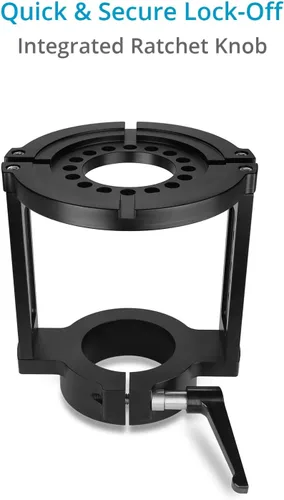 Vista 5 de PROAIM Adaptador elevador Mitchell Euro/Elemac Base Mount para Cinema Dolly, Bazooka y más. Elevador de altura resistente con opciones de montaje
