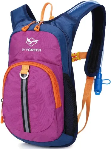 Vista 21 de Ivygreen Mochila de hidratación para niños, mochila de senderismo para niños o niñas con vejiga de agua de 1.5 L