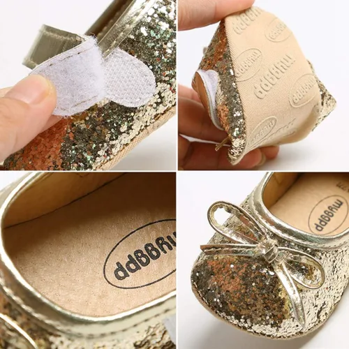 Vista 6 de OAISNIT Zapatos planos para bebé niña Mary Jane, zapatos de cuna con diadema