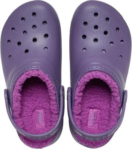 Vista 4 de Crocs Zuecos clásicos forrados para niños