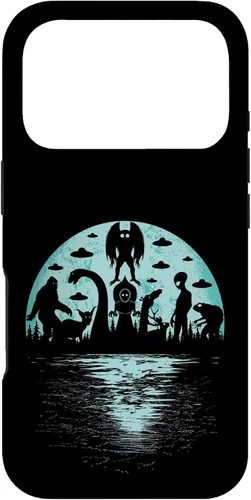 Vista 30 de Bigfoot Nessie Mothman and Aliens Cryptid Ovnis Cryptozoology - Carcasa para iPhone 17