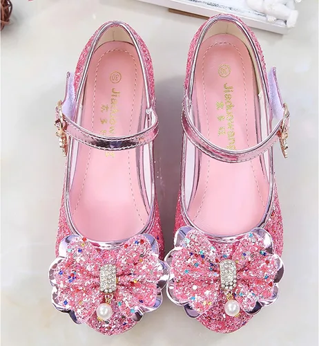 Vista 4 de Cadidi Dinos Zapatos de vestir para niñas, zapatos de fiesta de boda, zapatos de tacón Mary Jane Princesa (bebéniño pequeñoniño grande)