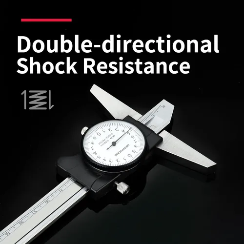 Vista 2 de Calibres de profundidad con calibre 0-150/7.874 in 0.001 in Precisión a prueba de golpes Herramienta de medición de cuatro usos