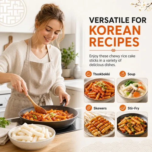 Vista 9 de Unha's Asian Snack Box - Pastel de arroz coreano - 1 paquete (3 paquetes individuales) vegano sin OMG sin gluten Tteok Pasta21.16 oz